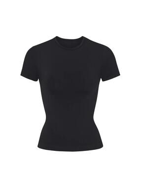 SKIMS Soft Smoothing Seamless T-Shirt in Onyx, Size S NWT